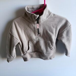Carter's Beige Quarter-Zip Kids Sweatshirt